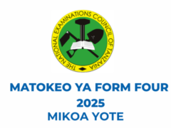 NECTA Matokeo ya Kidato cha Nne 2025 Mikoa Yote
